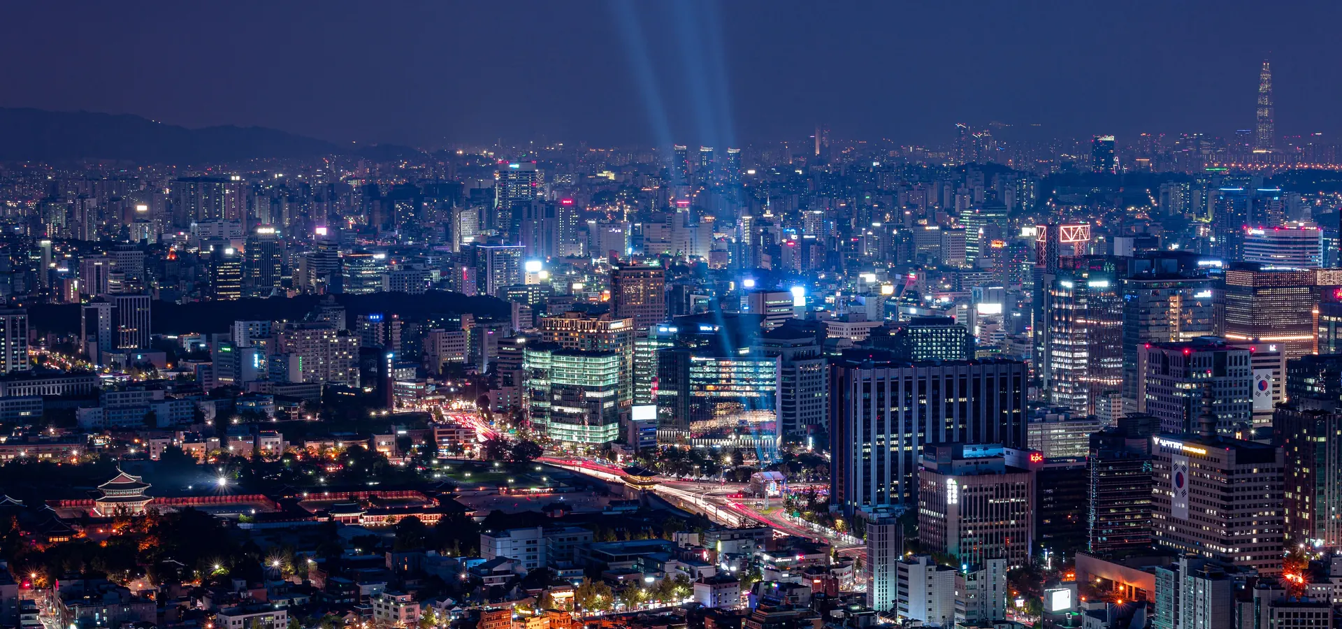 서울 강남 일대 야경